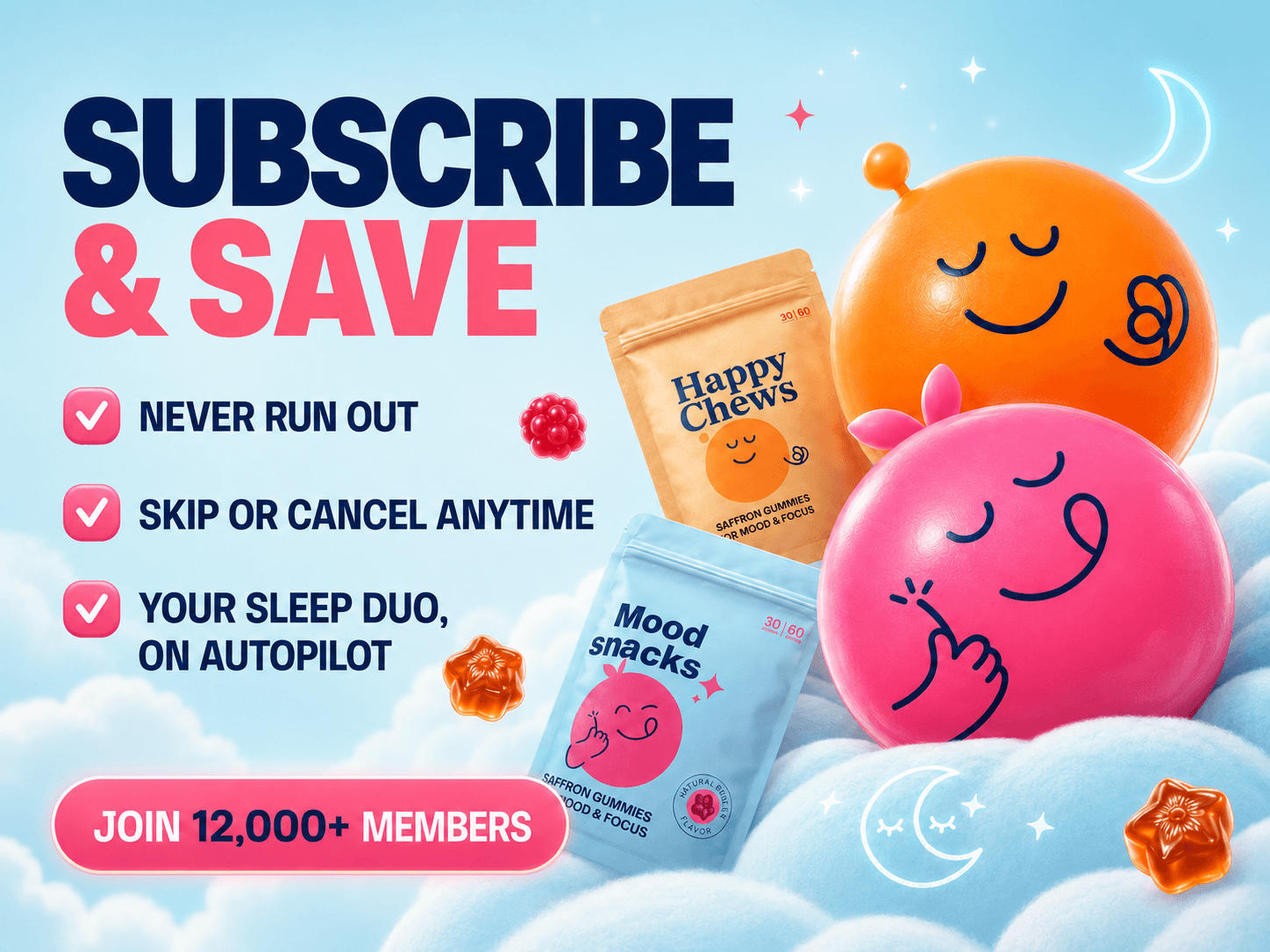 Subscribe — your duo on autopilot